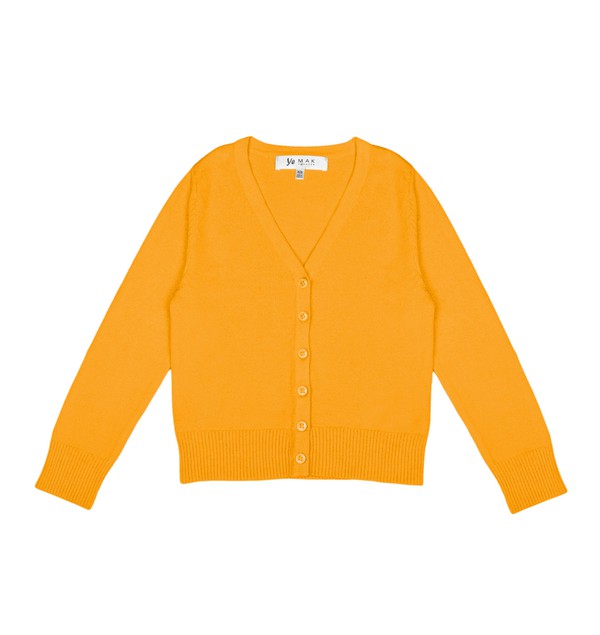 Girls Long Sleeve V neck Sweater Cardigan